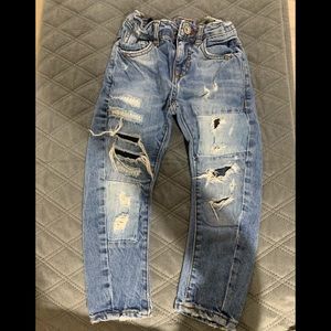 Zara boys ripped jeans